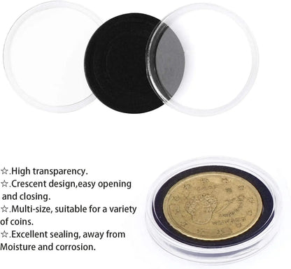 CoinCradle 100-Piece Coin Capsule Storage Set