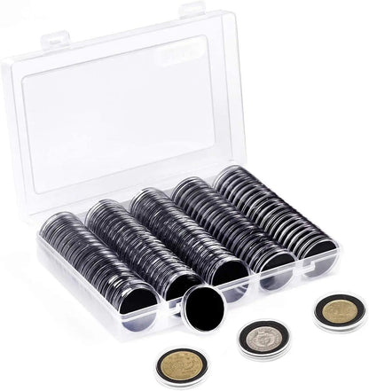 CoinCradle 100-Piece Coin Capsule Storage Set