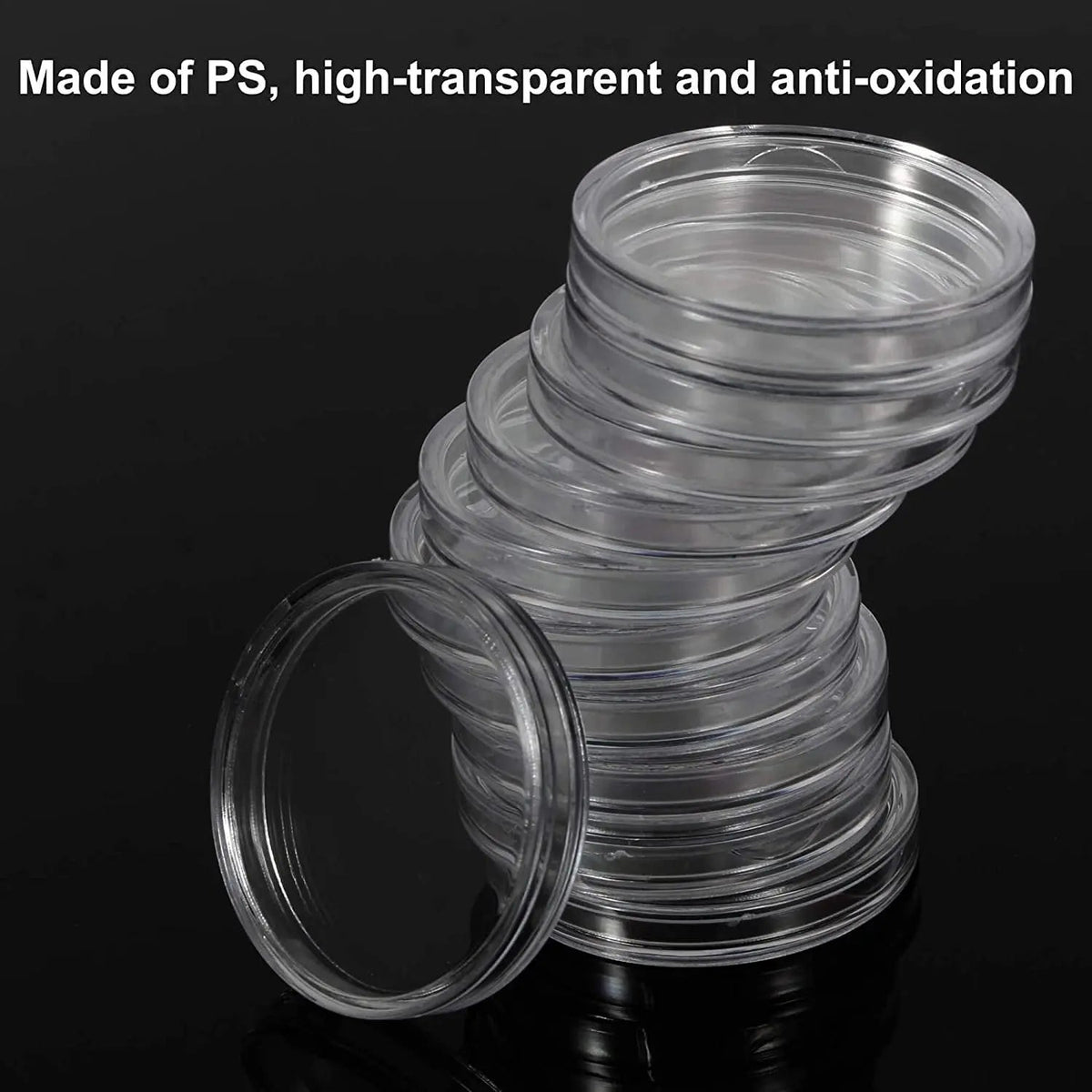 CoinCradle 100-Piece Coin Capsule Storage Set